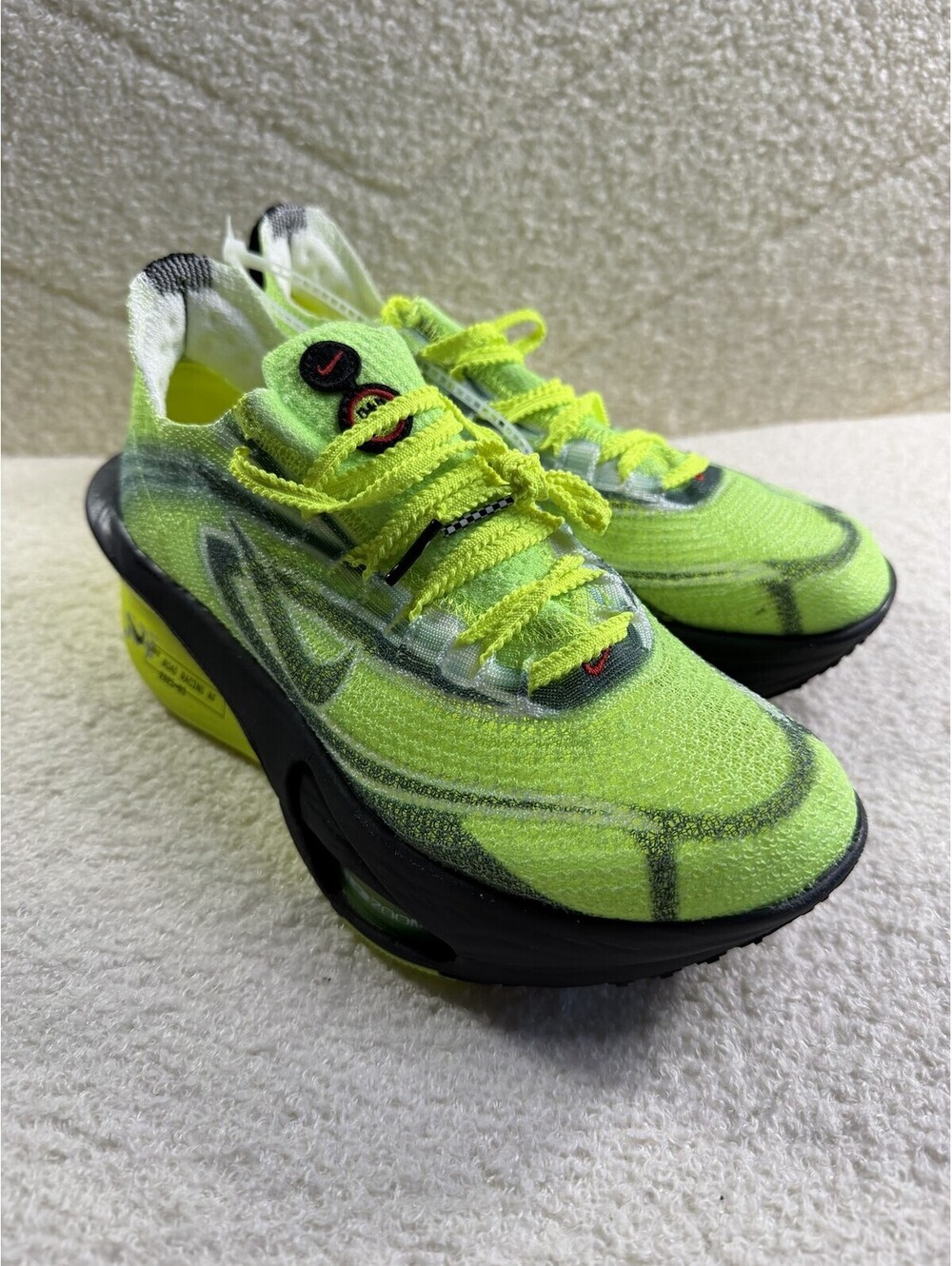 Nike Air Zoom Alphafly NEXT 3 Womens 5 Volt Neon Yellow Flyplate Carbon Racing